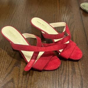 Nine West Red Heels- Never Worn